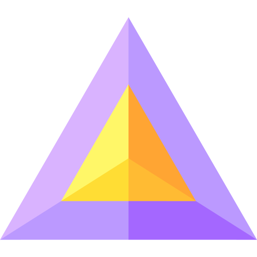 triângulos Basic Straight Flat Ícone