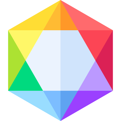 hexagram Basic Straight Flat icoon