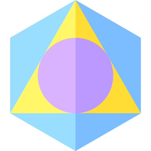 icosaèdre Basic Straight Flat Icône