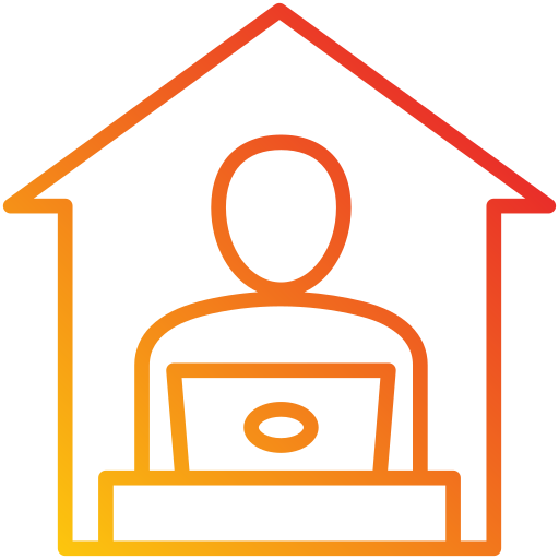 trabajando en casa Generic Gradient icono