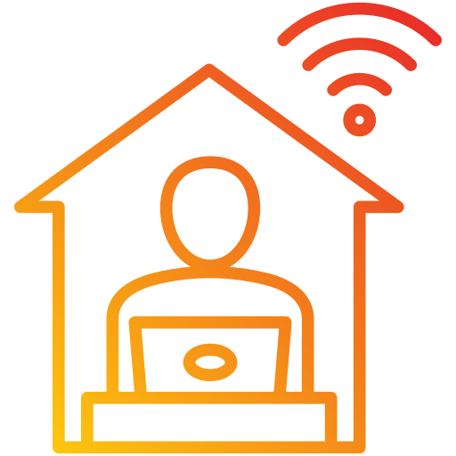 trabajando en casa Generic Gradient icono