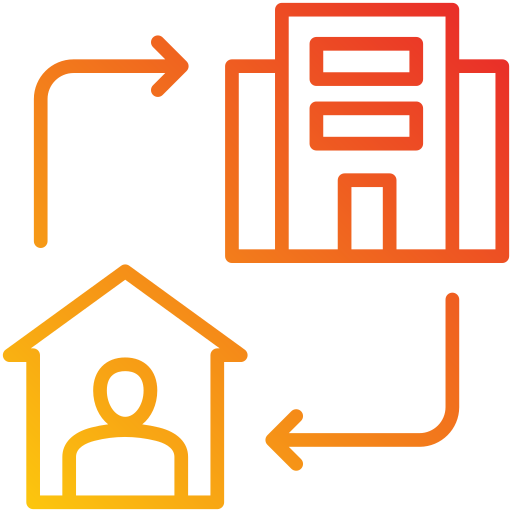 pracować w domu Generic Gradient ikona