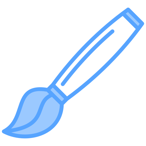 Paint brush Generic Blue icon