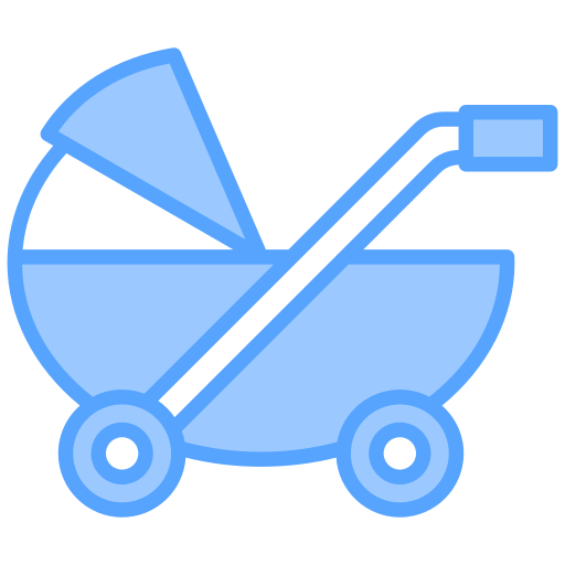 kinderwagen Generic Blue icoon