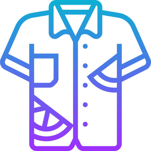 Hawaiian shirt Meticulous Gradient icon