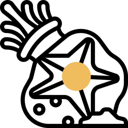 stella marina Meticulous Yellow shadow icona
