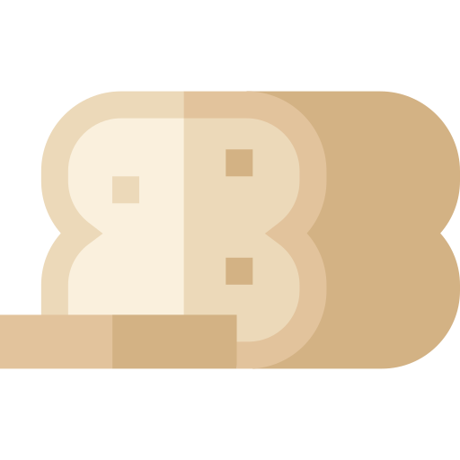 pan de trigo Basic Straight Flat icono