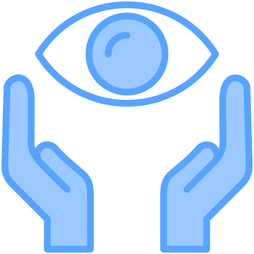 Eye care Generic Blue icon