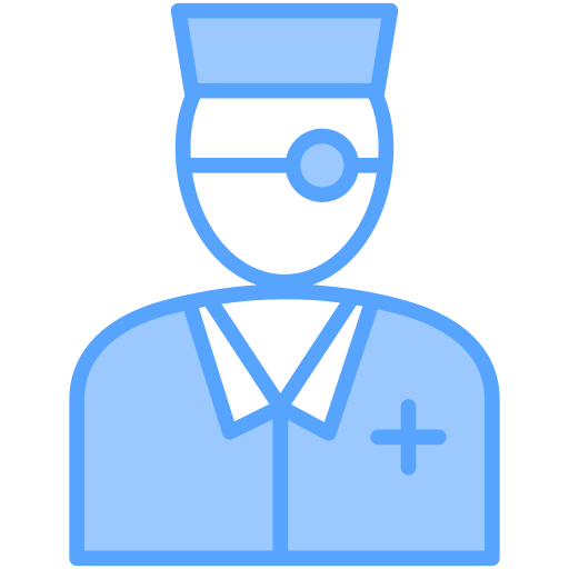 안과 의사 Generic Blue icon