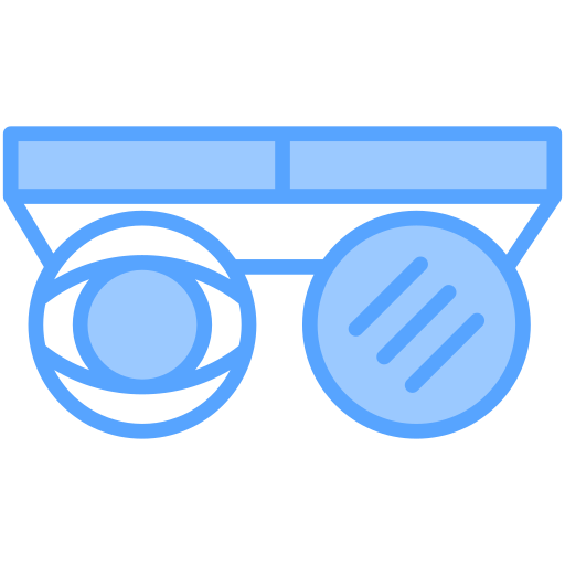 bril testen Generic Blue icoon