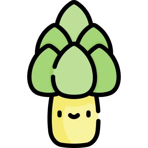 Asparagus Kawaii Lineal color icon