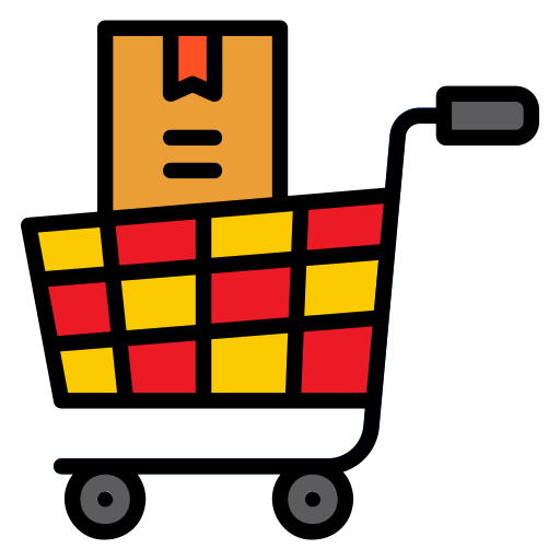 carrito de compras Generic Outline Color icono