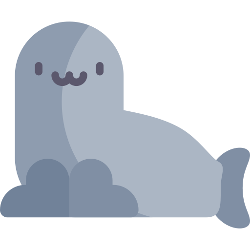 foca Kawaii Flat Ícone