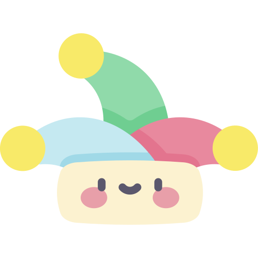 kapelusz jokera Kawaii Flat ikona