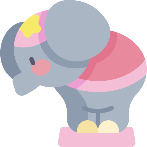 Elephant Kawaii Flat icon