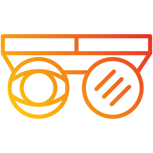 testowanie okularów Generic Gradient ikona