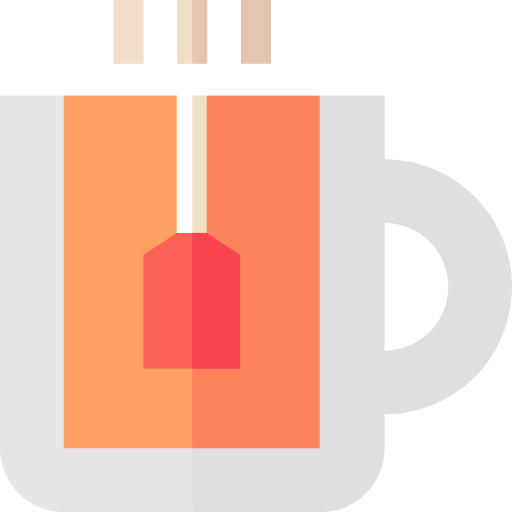 filiżanka herbaty Basic Straight Flat ikona