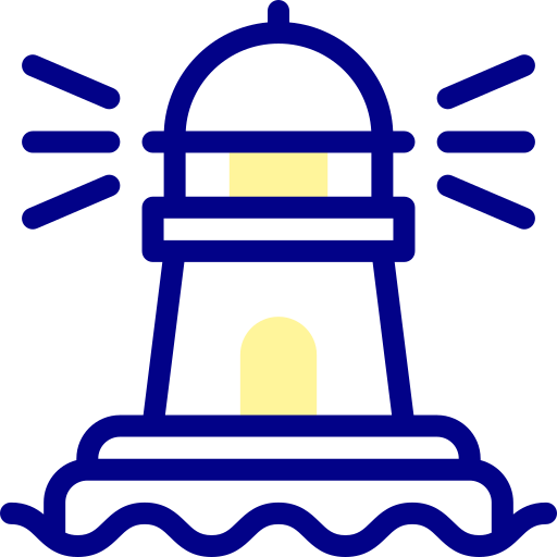 Lighthouse Detailed Mixed Lineal color icon