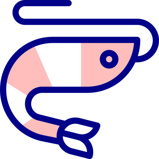 エビ Detailed Mixed Lineal color icon