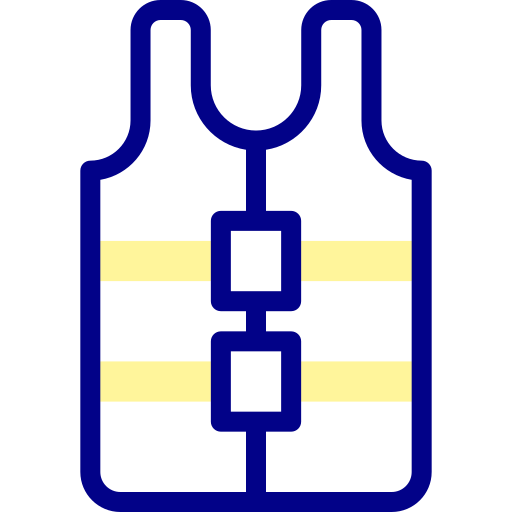 chalecos salvavidas Detailed Mixed Lineal color icono