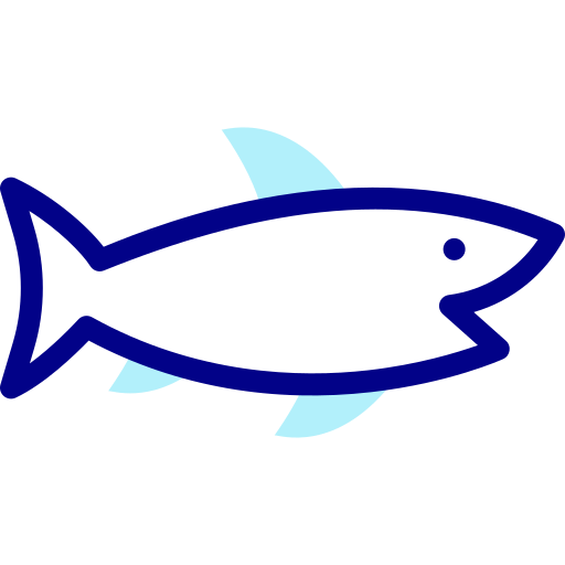 Shark Detailed Mixed Lineal color icon