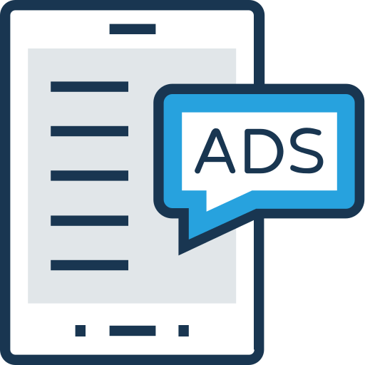 Ads Generic Outline Color icon