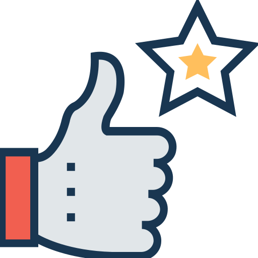 Star rating Generic Outline Color icon