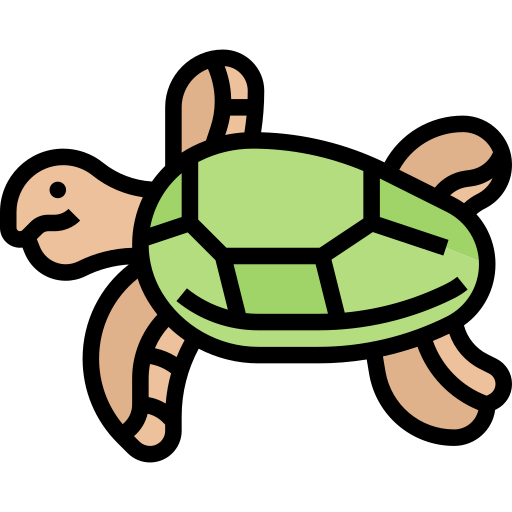 Черепаха Meticulous Lineal Color иконка