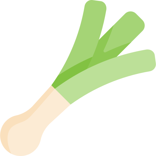 Green onion Kawaii Flat icon