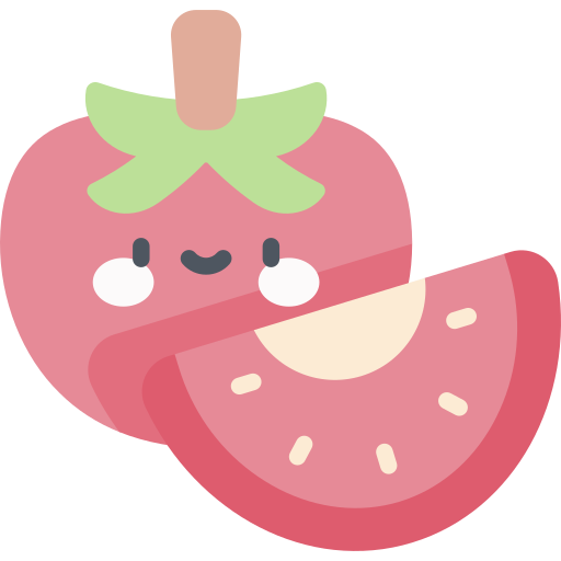 pomidor Kawaii Flat ikona