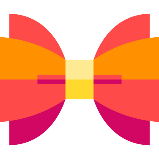 Bow tie Basic Straight Flat icon