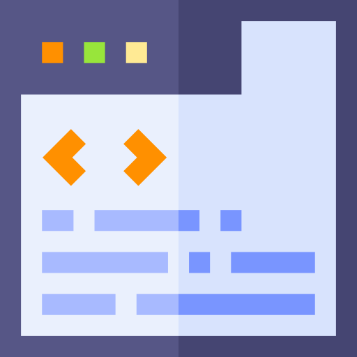 コード Basic Straight Flat icon