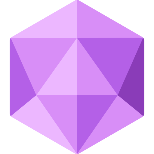 Icosahedron Basic Rounded Flat icon