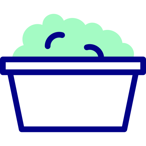 Bucket Detailed Mixed Lineal color icon