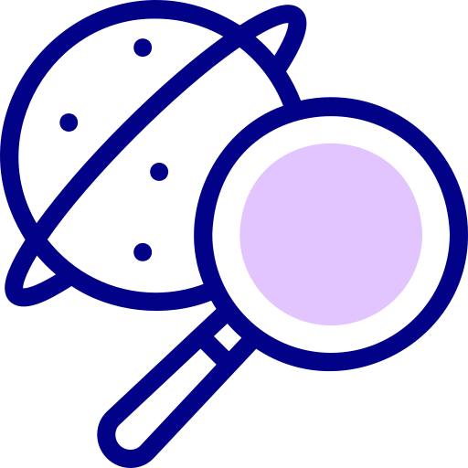 천문학 Detailed Mixed Lineal color icon
