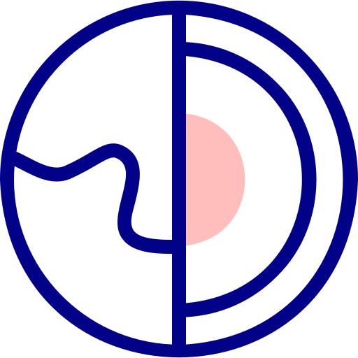 지질학 Detailed Mixed Lineal color icon
