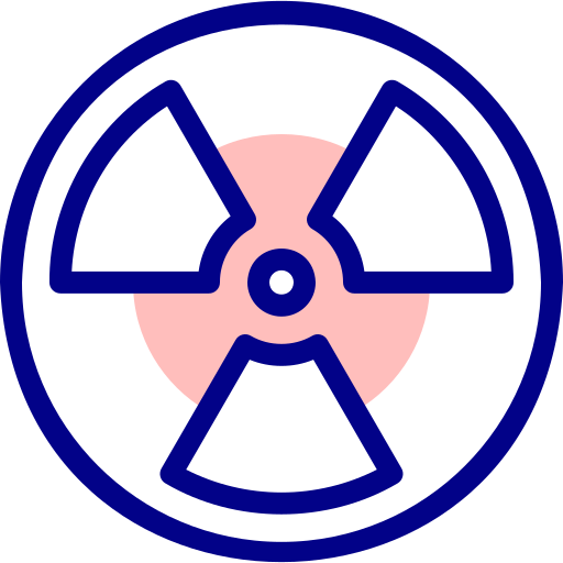 nuclear Detailed Mixed Lineal color icono