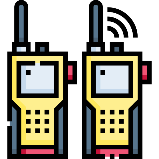 talkie walkie Detailed Straight Lineal color Icône