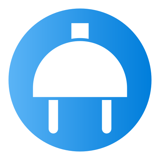 プラグ Generic Flat Gradient icon