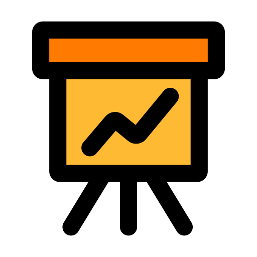 Chart up Generic Outline Color icon