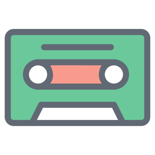kaseta Generic Outline Color ikona