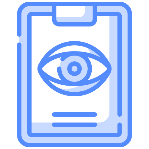 目の検査 Generic Blue icon