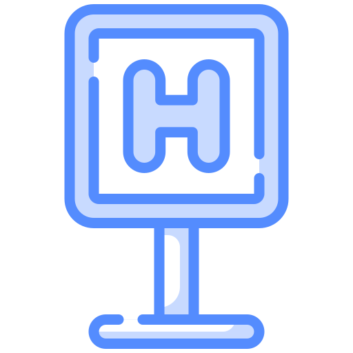 병원 사인 Generic Blue icon