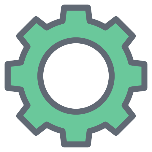 Cog Generic Outline Color icon