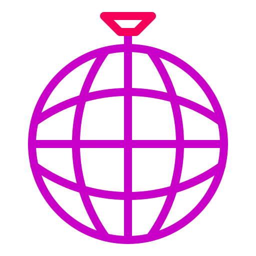 palla da discoteca Generic Outline Color icona