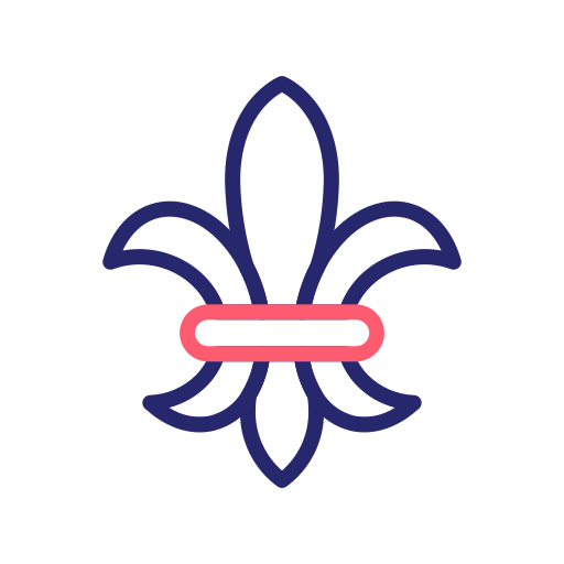 fleur de lis Generic Outline Color ikona