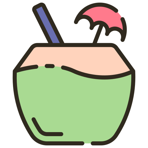 Coconut water Good Ware Lineal Color icon