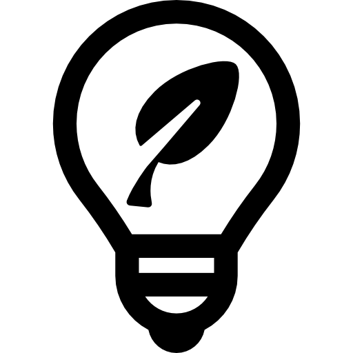 Ökologische glühbirne Basic Rounded Filled icon