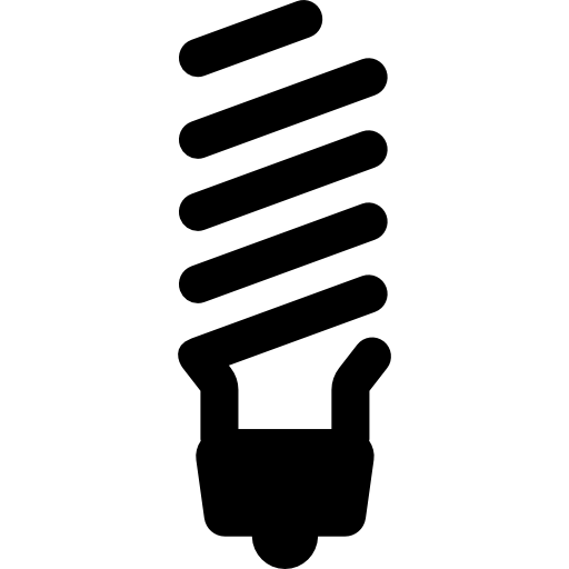 Öko-glühbirne Basic Rounded Filled icon