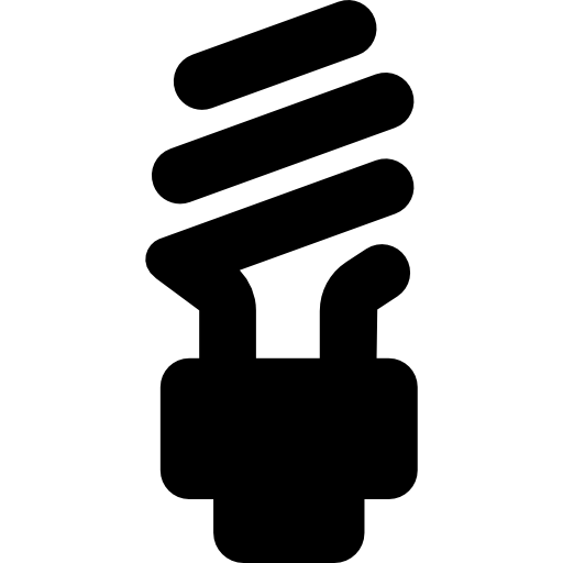 Öko-glühbirne Basic Rounded Filled icon